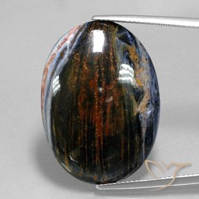 22.47ct 天然 マルチカラー ピーターサイト, 楕円形, オペーク