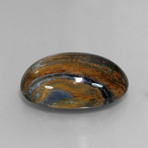 10.13カラットの天然マルチカラーピーターサイト、オーバルカット、オペーク