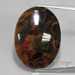20.58ct 天然 マルチカラー ピーターサイト, 楕円形, オペーク