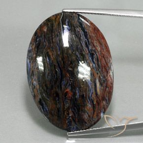 25.84ct 天然 マルチカラー ピーターサイト, 楕円形, オペーク