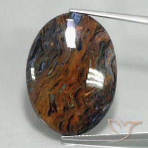 19.09ct 天然 マルチカラー ピーターサイト, 楕円形, オペーク