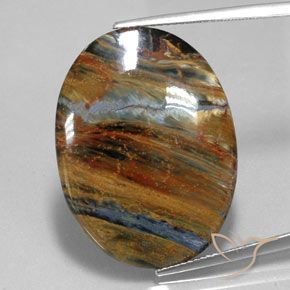 19.85ct 天然 マルチカラー ピーターサイト, 楕円形, オペーク