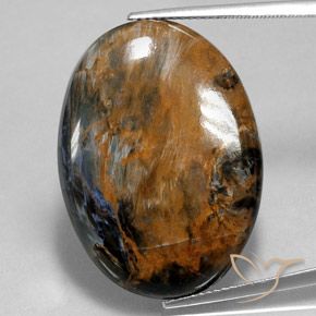 28.63ct 天然 マルチカラー ピーターサイト, 楕円形, オペーク