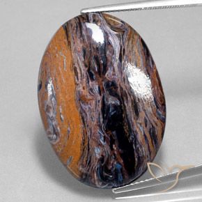 26.39ct 天然 マルチカラー ピーターサイト, 楕円形, オペーク
