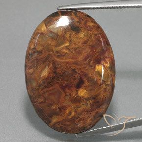 27.33ct 天然 マルチカラー ピーターサイト, 楕円形, オペーク