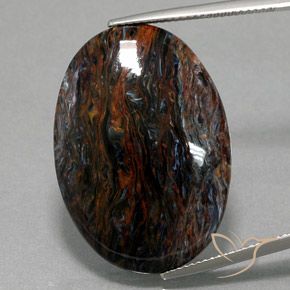 21.47ct 天然 マルチカラー ピーターサイト, 楕円形, オペーク