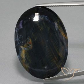 25.62ct 天然 マルチカラー ピーターサイト, 楕円形, オペーク