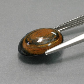 5.18カラットの天然マルチカラーピーターサイト、オーバルカット、オペーク