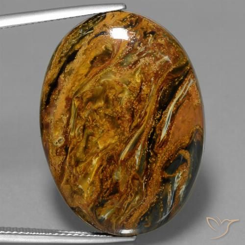 34.44ct 天然 マルチカラー ピーターサイト, 楕円形, オペーク