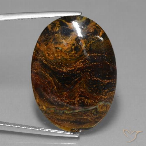 19.62ct 天然 マルチカラー ピーターサイト, 楕円形, オペーク