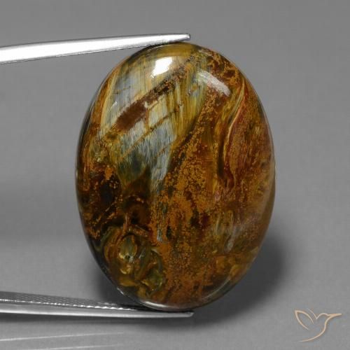 34.18ct 天然 マルチカラー ピーターサイト, 楕円形, オペーク