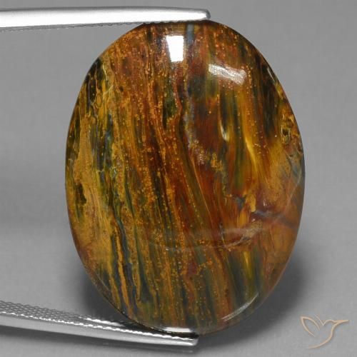 24.96ct 天然 マルチカラー ピーターサイト, 楕円形, オペーク