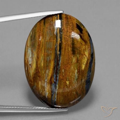 26.40ct 天然 マルチカラー ピーターサイト, 楕円形, オペーク