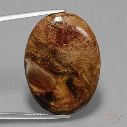 22.93ct 天然 マルチカラー ピーターサイト, 楕円形, オペーク