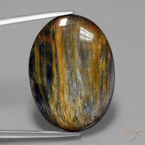 21.88ct 天然 マルチカラー ピーターサイト, 楕円形, オペーク