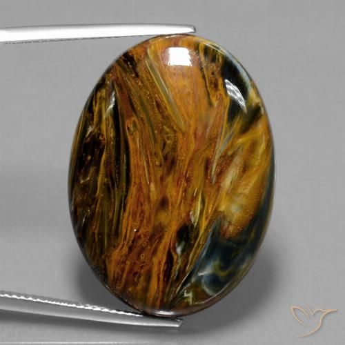 33.78ct 天然 マルチカラー ピーターサイト, 楕円形, オペーク