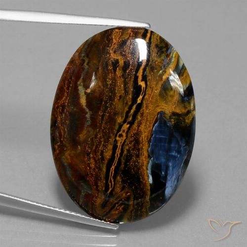 19.63ct 天然 マルチカラー ピーターサイト, 楕円形, オペーク