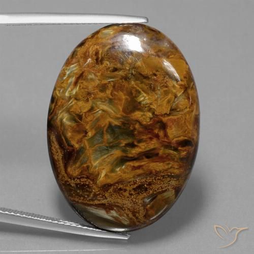 28.44ct 天然 マルチカラー ピーターサイト, 楕円形, オペーク