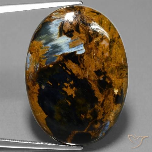29.98ct 天然 マルチカラー ピーターサイト, 楕円形, オペーク
