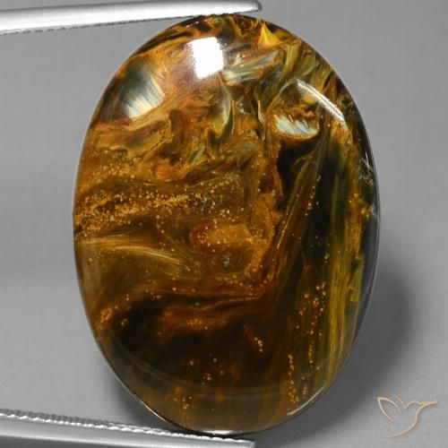 28.36ct 天然 マルチカラー ピーターサイト, 楕円形, オペーク