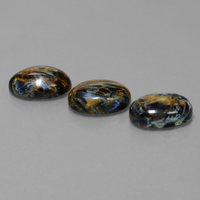 カラットの天然マルチカラーピーターサイト（14.2×10.1 mm・オーバルカット）