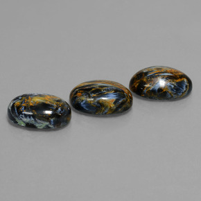 カラットの天然マルチカラーピーターサイト（14.2×10.1 mm・オーバルカット）