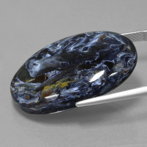 35.79カラットの天然マルチカラーピーターサイト、オーバルカット、オペーク