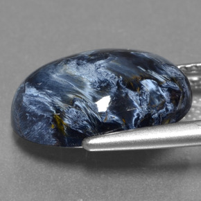 5.53カラットの天然マルチカラーピーターサイト、オーバルカット、オペーク