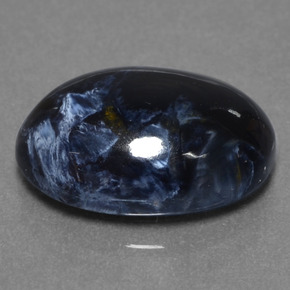 5.07カラットの天然マルチカラーピーターサイト、オーバルカット、オペーク