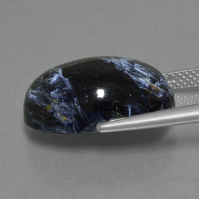 12.22カラットの天然マルチカラーピーターサイト、オーバルカット、オペーク