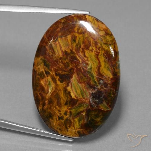 22.71ct 天然 マルチカラー ピーターサイト, 楕円形, オペーク
