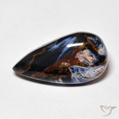 7.28ct 天然 マルチカラー ピーターサイト, 洋梨の形, オペーク