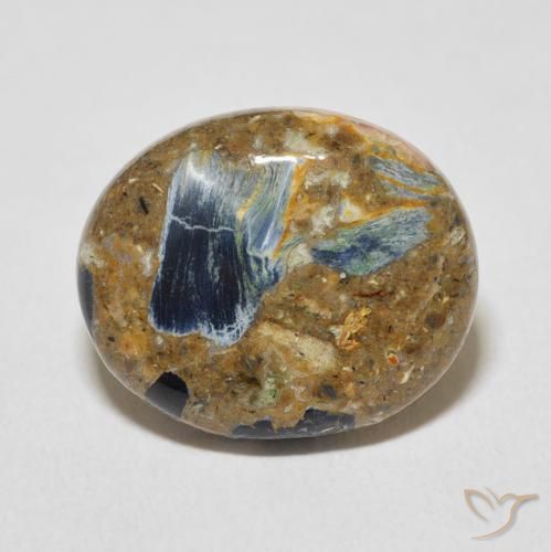 7.32ct 天然 マルチカラー ピーターサイト, 楕円形, オペーク