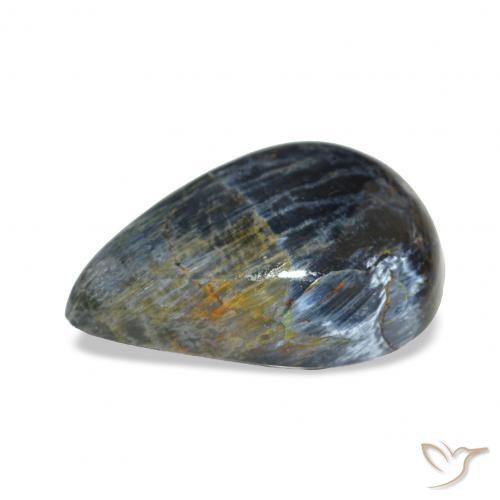 6.23カラットの天然マルチカラーピーターサイト、洋梨の形、オペーク