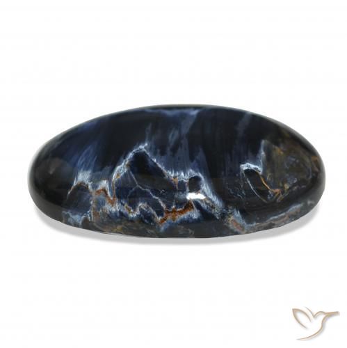 7.74カラットの天然マルチカラーピーターサイト、楕円形、オペーク