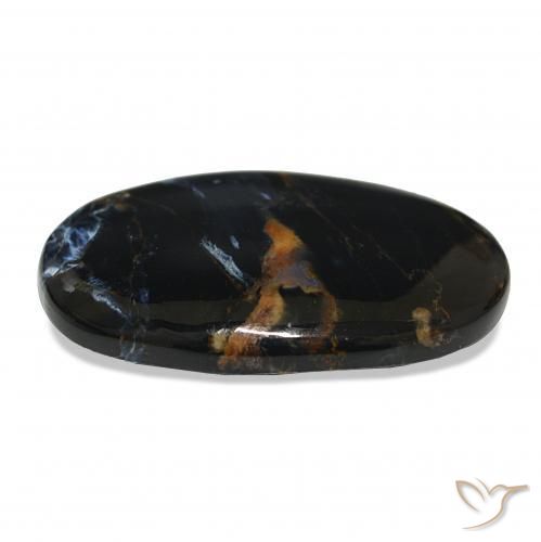 15.20カラットの天然マルチカラーピーターサイト、楕円形、オペーク