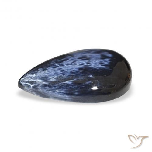 5.10カラットの天然マルチカラーピーターサイト、洋梨の形、オペーク