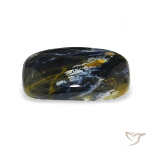 5.50カラットの天然マルチカラーピーターサイト、クッションカット、オペーク