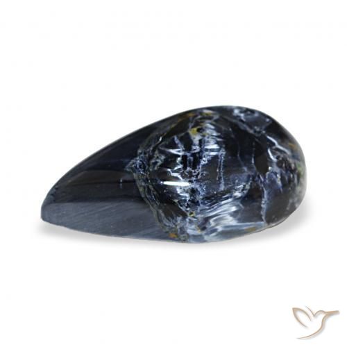 4.29カラットの天然マルチカラーピーターサイト、洋梨の形、オペーク