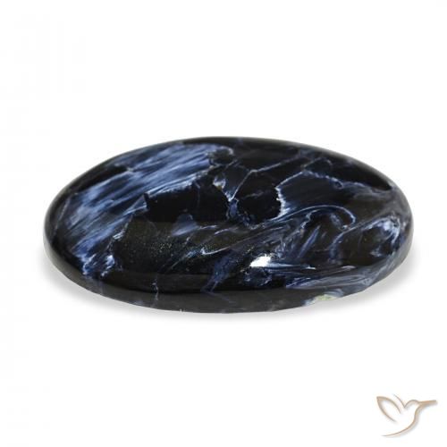 13.85カラットの天然マルチカラーピーターサイト、オーバルカット、オペーク