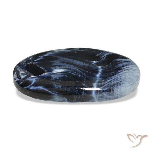 12.19カラットの天然マルチカラーピーターサイト、楕円形、オペーク