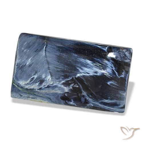 13.37カラットの天然マルチカラーピーターサイト、バゲット、オペーク