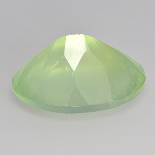 8.98カラットの天然Medium Green プレナイト（15.9×12 mm・オーバルカット）