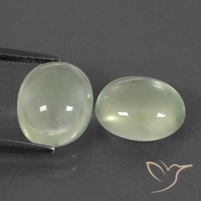 Shop natural 5.26ct 灰色がかった緑 プレナイト gems, 楕円形, from 南アフリカ at GemSelect. In stock, global shipping!