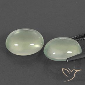 Shop natural 5.26ct 灰色がかった緑 プレナイト gems, 楕円形, from 南アフリカ at GemSelect. In stock, global shipping!
