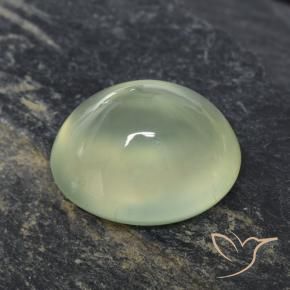 2.77カラットの天然Pale Pear Green プレナイト、楕円形、透明