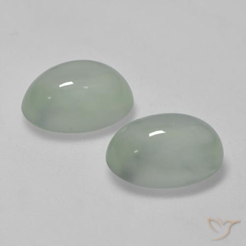 Shop natural 5.47ct 非常に薄い緑 プレナイト gems, 楕円形, from 南アフリカ at GemSelect. In stock, global shipping!