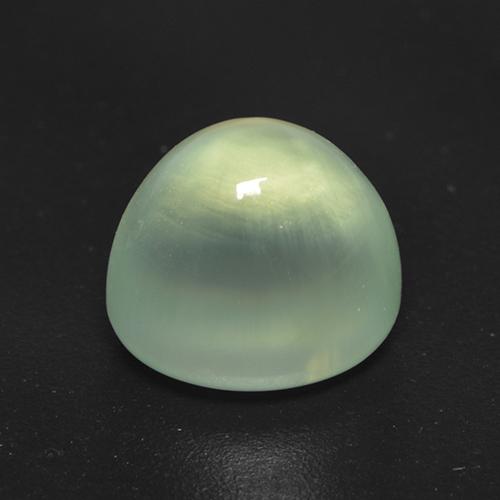 2.08カラットの天然Pale Yellowish Green   プレナイト（8.6×7 mm・オーバルカット）