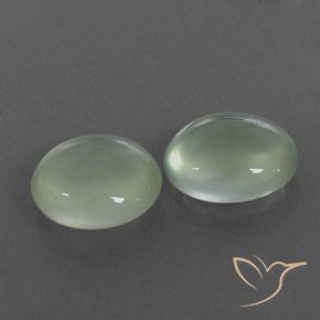 Shop natural 4.99ct 非常に薄いセージグリーン プレナイト gems, 楕円形, from 南アフリカ at GemSelect. In stock, global shipping!
