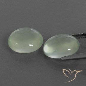 Shop natural 4.99ct 非常に薄いセージグリーン プレナイト gems, 楕円形, from 南アフリカ at GemSelect. In stock, global shipping!